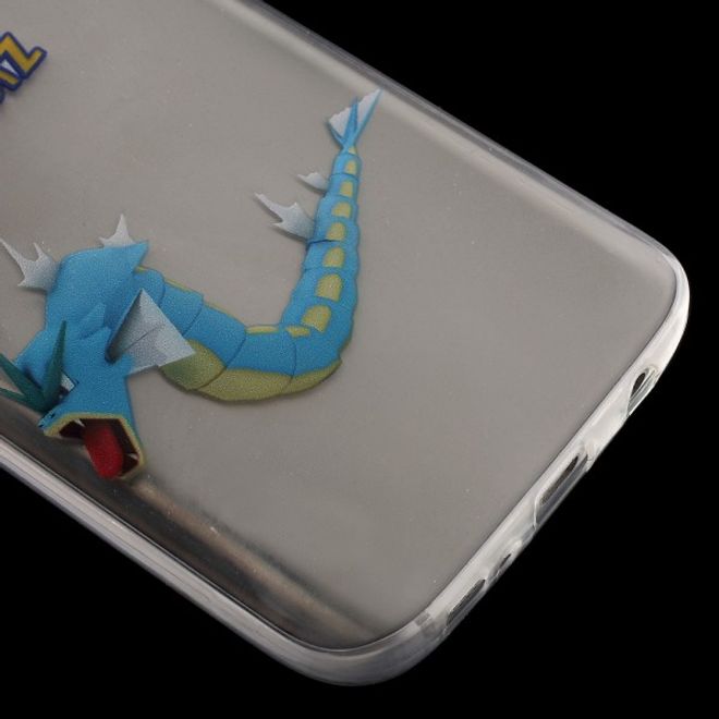Samsung Galaxy S7 Elastische, dünne Plastik Cover Gummihülle mit Pokemon Garados