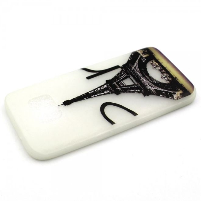 Samsung Galaxy S7 Elastische, leuchtende Plastik Case Hülle mit Eiffelturm