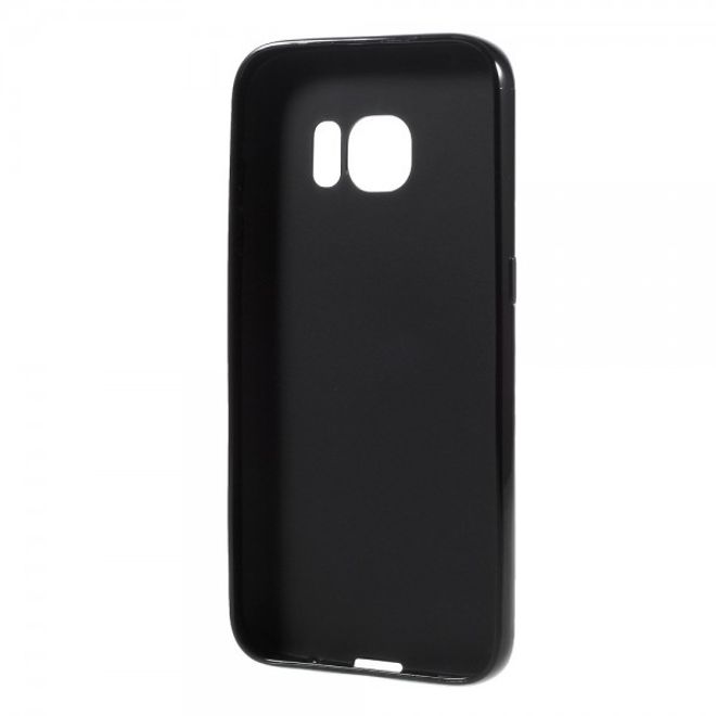 Samsung Galaxy S7 Elastische Plastik Case Handyhülle - schwarz