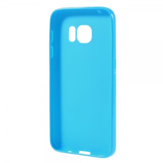 Samsung Galaxy S7 Elastische Plastik Case Handyhülle - blau