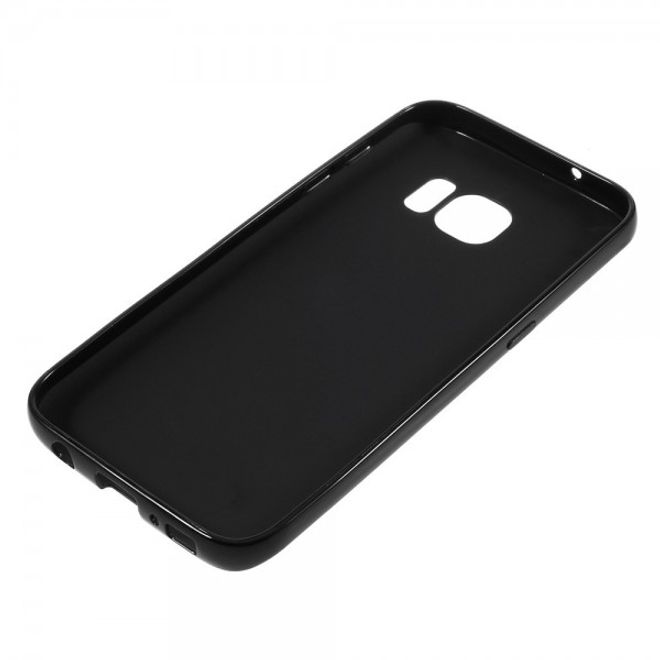 Samsung Galaxy S7 Elastische Plastik Case Handyhülle - schwarz