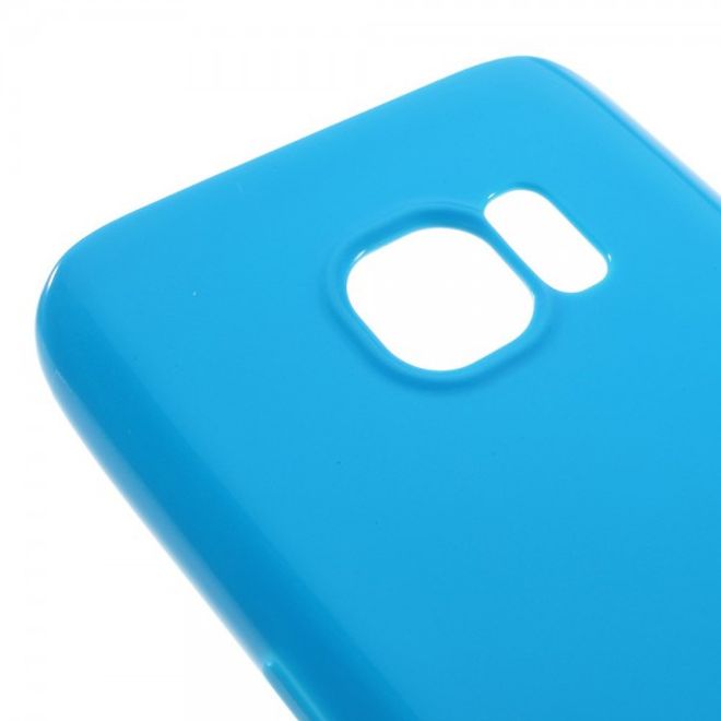 Samsung Galaxy S7 Elastische Plastik Case Handyhülle - blau
