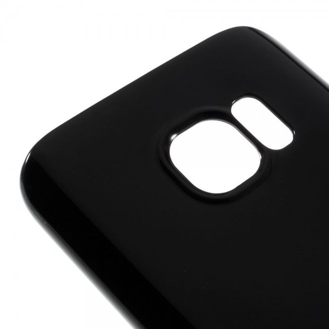 Samsung Galaxy S7 Elastische Plastik Case Handyhülle - schwarz