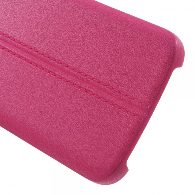 Samsung Galaxy S7 Elastische Plastik Cover Hülle mit langer Naht - rosa