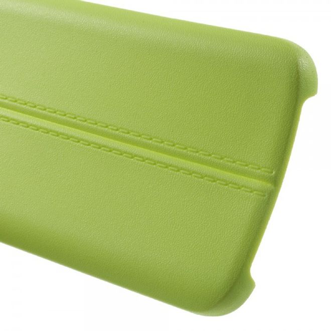 Samsung Galaxy S7 Elastische Plastik Cover Hülle mit langer Naht - grün