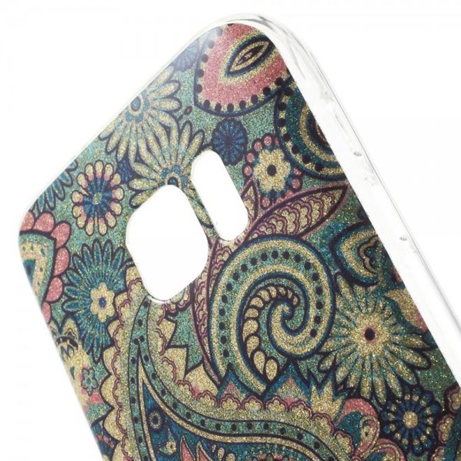 Samsung Galaxy S7 Elastische Plastik Cover Hülle mit Mandala
