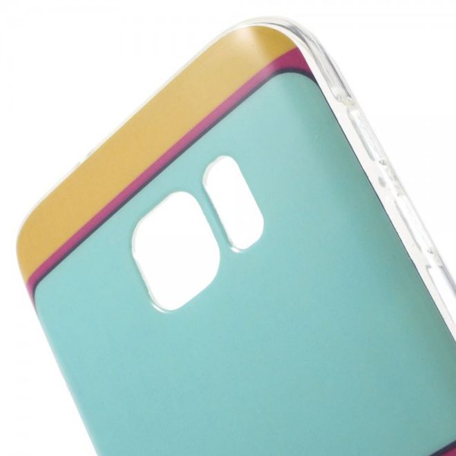 Samsung Galaxy S7 Elastische Plastik Cover Hülle mit witzigen Figuren