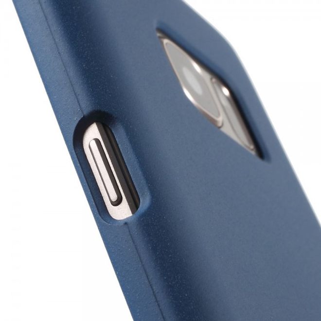 Samsung Galaxy S7 Hart Plastik Case Handyhülle mit sandartiger Oberfläche - dunkelblau