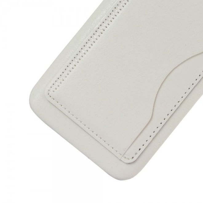 Samsung Galaxy S7 Hart Plastik Cover Hülle im Retro Look und Kickstand - weiss