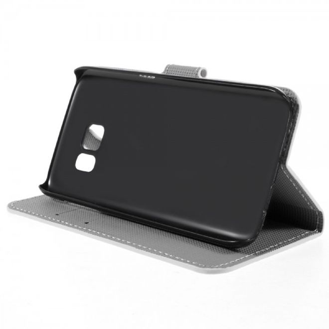 Samsung Galaxy S7 Leder Cover Hülle mit schlafender Eule