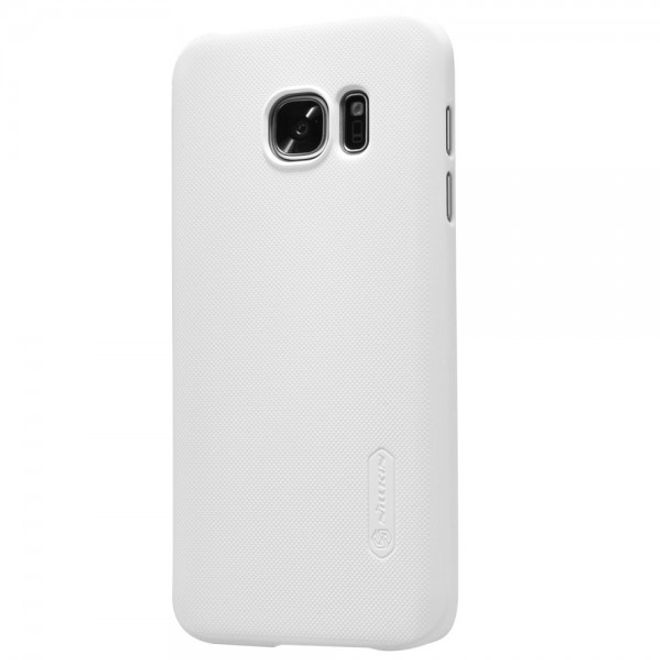 Samsung Galaxy S7 Matte Hart Plastik Case Gummihülle von Nillkin - weiss