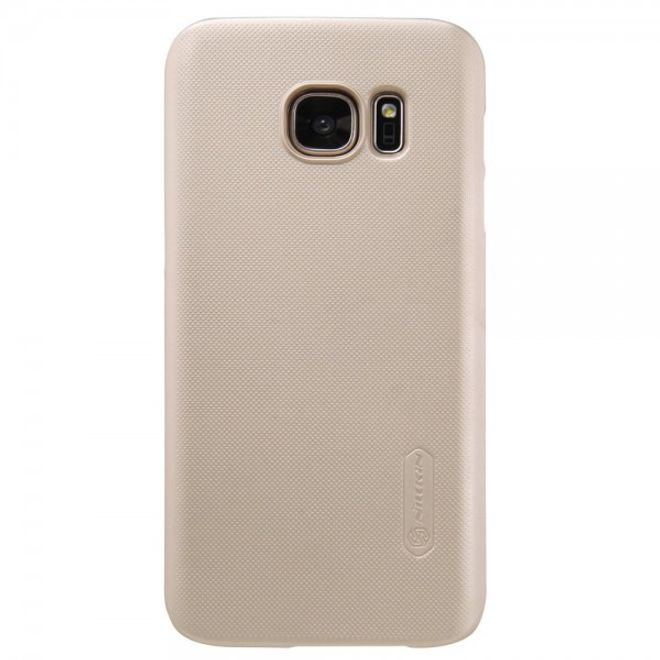 Samsung Galaxy S7 Matte Hart Plastik Case Gummihülle von Nillkin - gold
