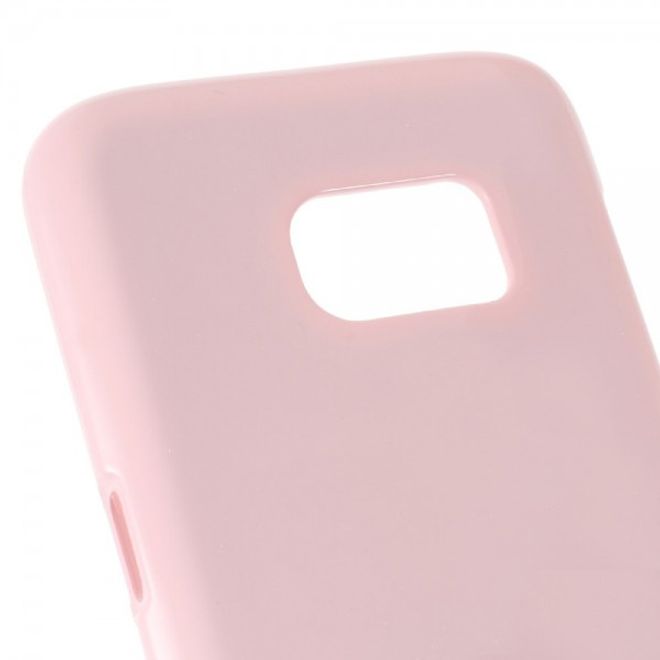 Goospery - Samsung Galaxy S7 Handy Hülle - TPU Soft Case - Pearl Jelly Series - rosa