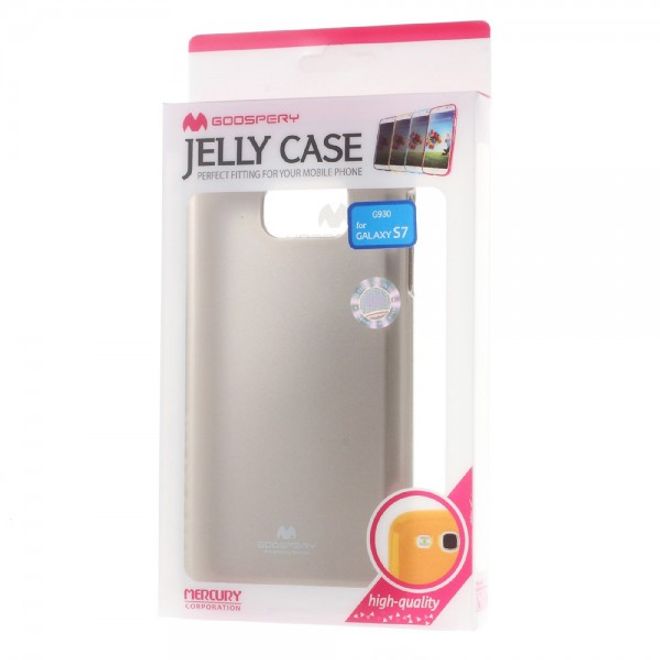 Goospery - Samsung Galaxy S7 Handy Hülle - TPU Soft Case - Pearl Jelly Series - gold