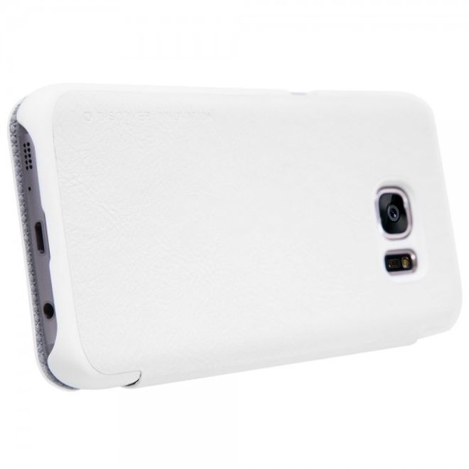 Samsung Galaxy S7 Nillkin Qin Series Leder Case Hülle mit Kreditkartenslots - weiss