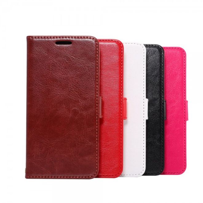 Samsung Galaxy S7 Schicke Leder Case Hülle mit Kreditkartenslots - weiss