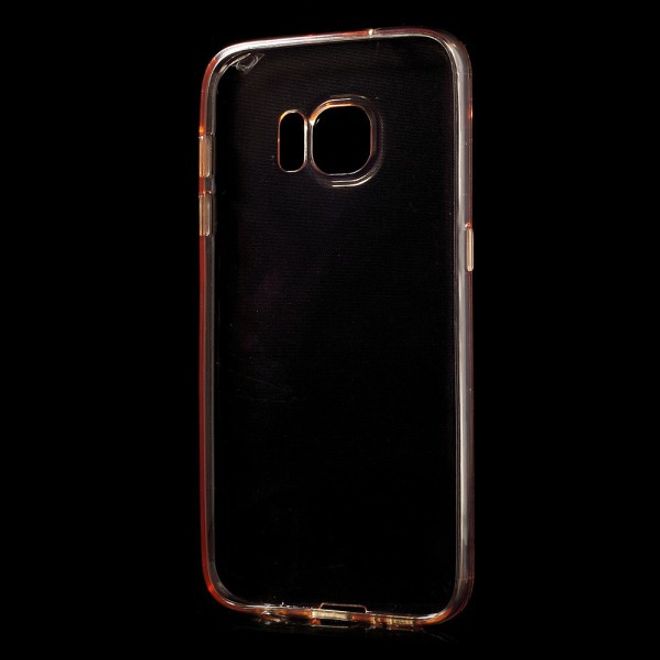 Samsung Galaxy S7 Schützende, elastische Plastik Case Smartphone Hülle - champagnerfarben