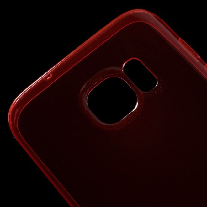 Samsung Galaxy S7 Schützende, elastische Plastik Case Smartphone Hülle - rot