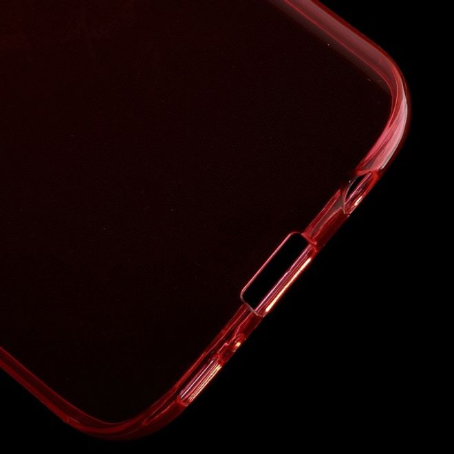 Samsung Galaxy S7 Schützende, elastische Plastik Case Smartphone Hülle - rot