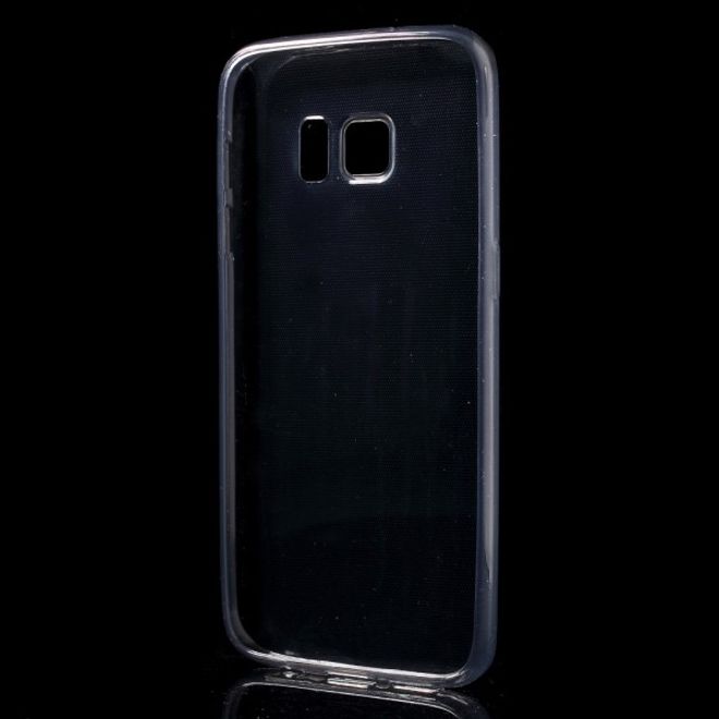 Samsung Galaxy S7 Ultradünne, elastische Plastik Case Hülle - grau