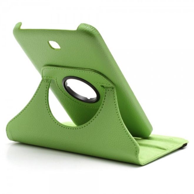 Samsung Galaxy Tab 3 7.0 360° rotierbare Leder Case Tablet Hülle mit Litchitextur - grün