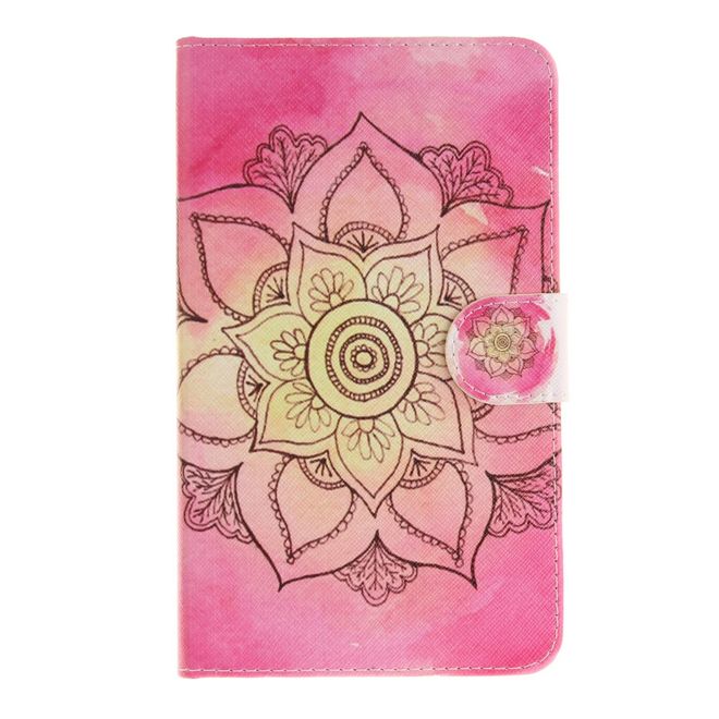 Samsung Galaxy Tab A 7.0 Tablethülle - Case aus Leder - mit Standfunktion - Mandala
