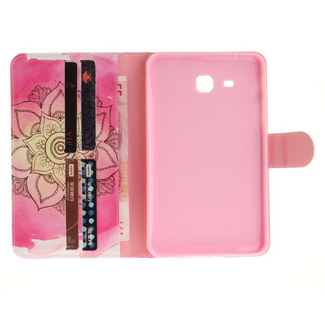 Samsung Galaxy Tab A 7.0 Tablethülle - Case aus Leder - mit Standfunktion - Mandala