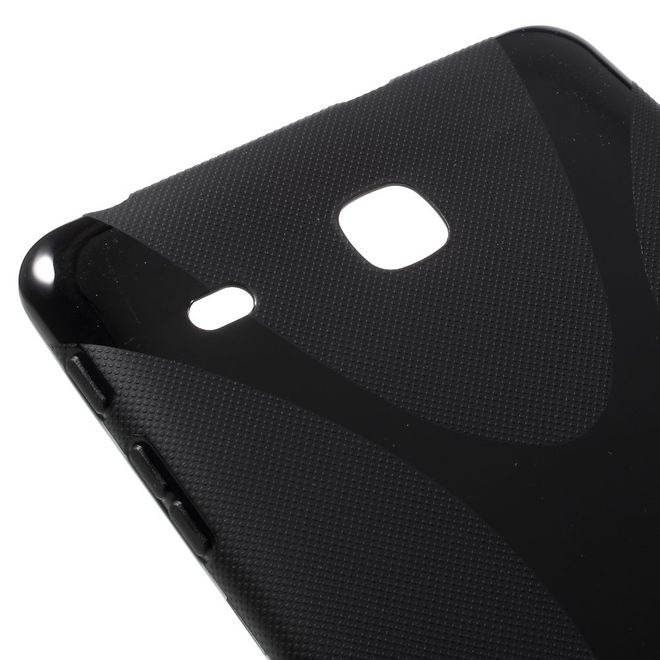 Samsung Galaxy Tab E 8.0 Cover - TPU Softcase - X-Shape - schwarz