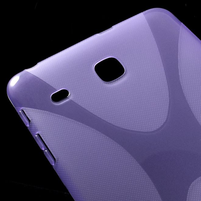 Samsung Galaxy Tab E 8.0 Cover - TPU Softcase - X-Shape - purpur