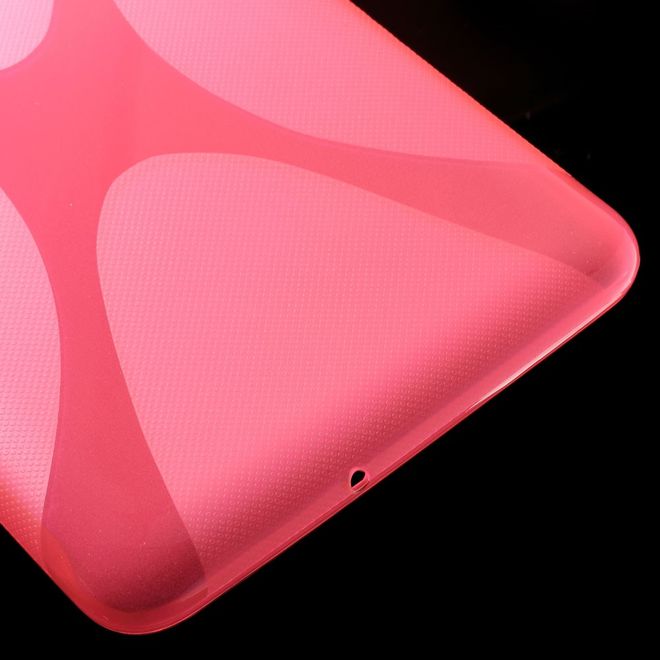 Samsung Galaxy Tab E 8.0 Cover - TPU Softcase - X-Shape - rosa
