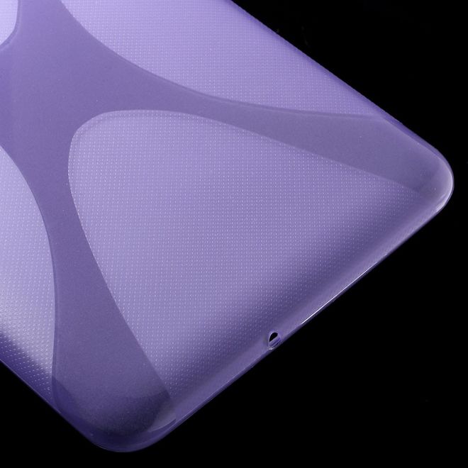 Samsung Galaxy Tab E 8.0 Cover - TPU Softcase - X-Shape - purpur
