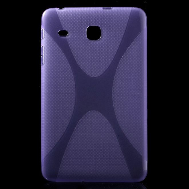 Samsung Galaxy Tab E 8.0 Cover - TPU Softcase - X-Shape - purpur