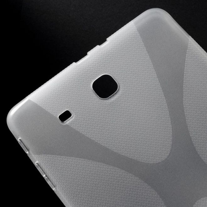 Samsung Galaxy Tab E 9.6 Elastische Plastik Case Hülle X-Shape - transparent