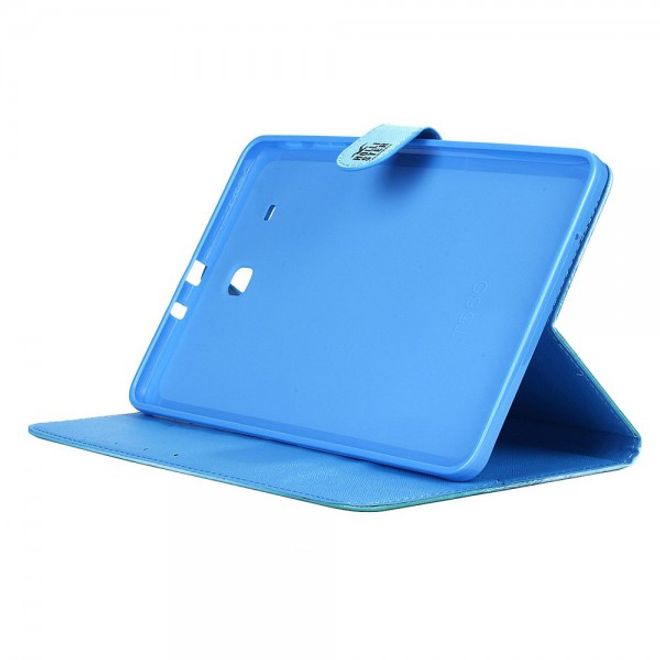 Samsung Galaxy Tab E 9.6 Leder Case mit Welle und Surfer