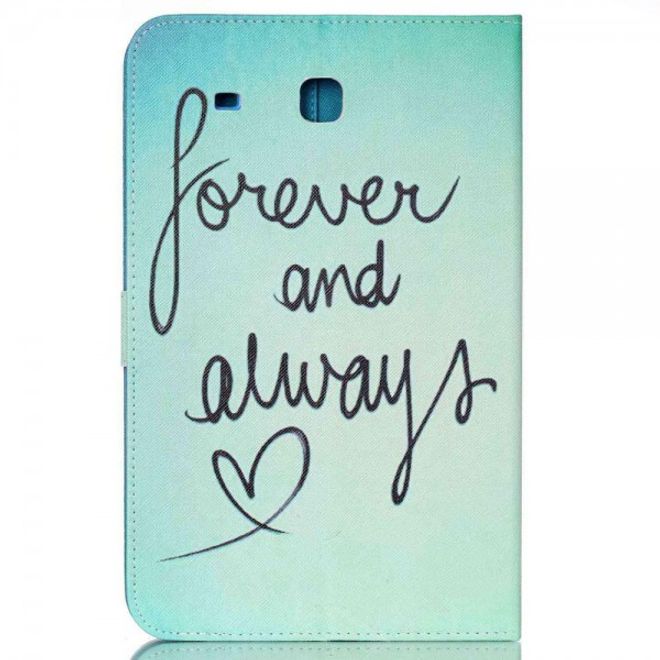 Samsung Galaxy Tab E 9.6 Leder Tablet Case mit romantischem Spruch