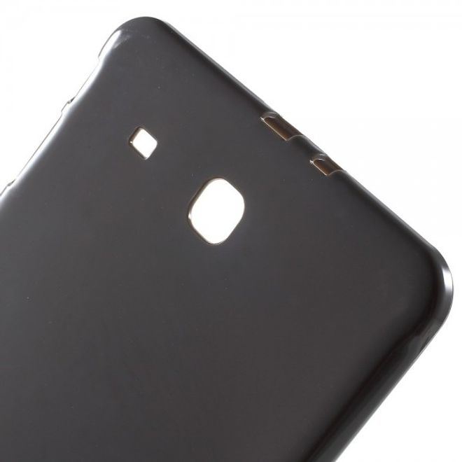 Samsung Galaxy Tab E 9.6 Leicht glänzende, matte und elastische Plastik Case Hülle - grau