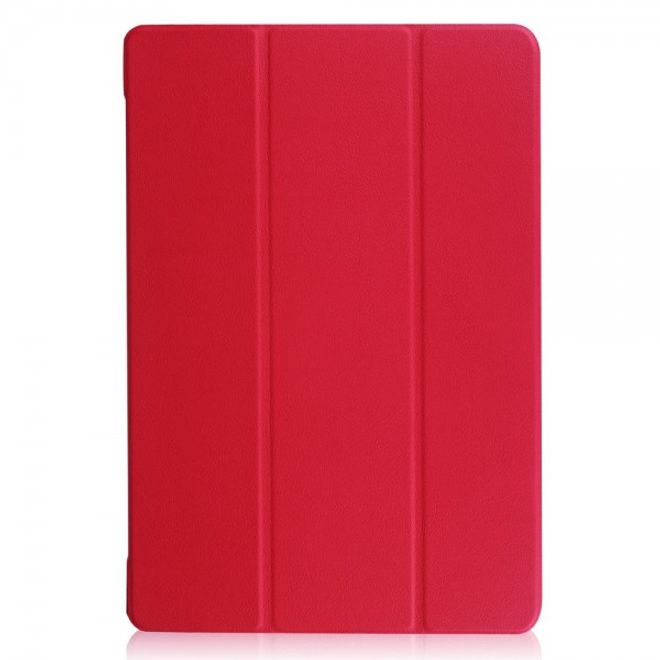 Samsung Galaxy TabPro S Dreifach faltbare Leder Case Tablet Hülle mit Standfunktion - rot