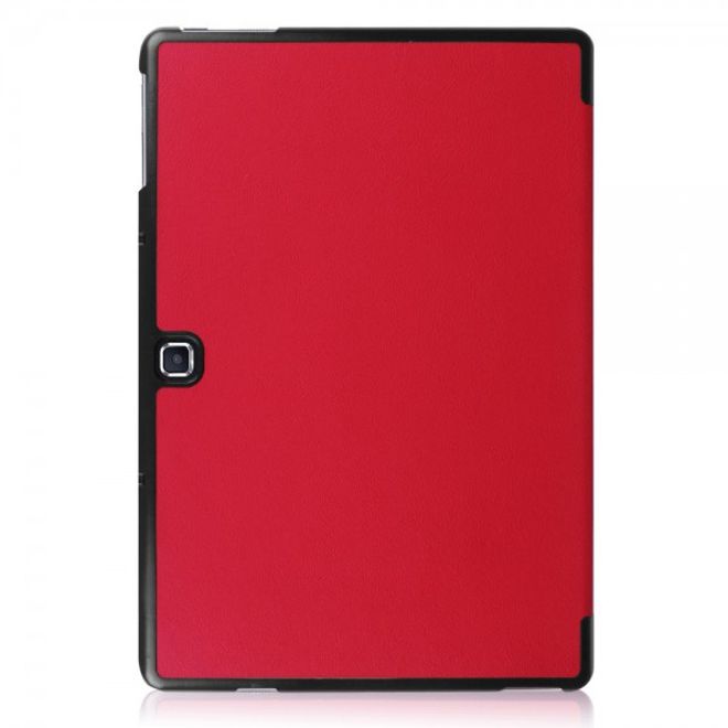 Samsung Galaxy TabPro S Dreifach faltbare Leder Case Tablet Hülle mit Standfunktion - rot