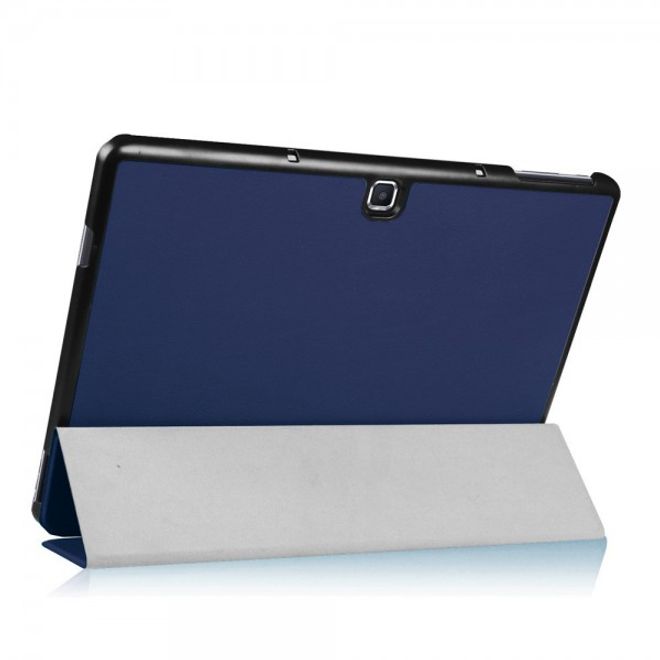 Samsung Galaxy TabPro S Dreifach faltbare Leder Case Tablet Hülle mit Standfunktion - dunkelblau