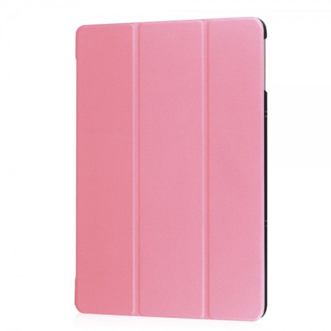 Samsung Galaxy TabPro S Dreifach faltbare Leder Case Tablet Hülle mit Standfunktion - pink