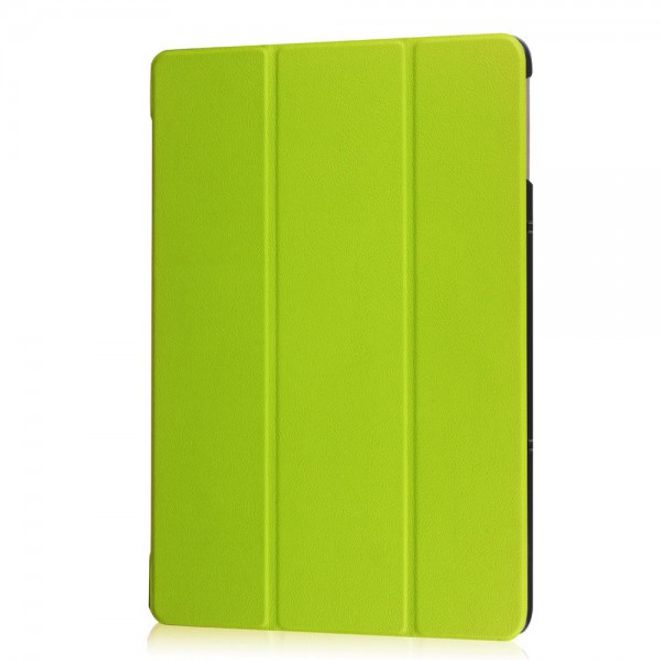 Samsung Galaxy TabPro S Dreifach faltbare Leder Case Tablet Hülle mit Standfunktion - grün