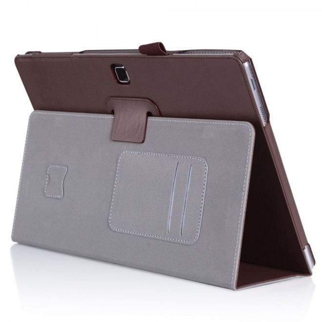 Samsung Galaxy TabPro S Modische Leder Smart Case Hülle mit Standfunktion - braun