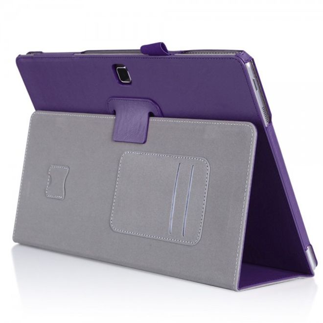 Samsung Galaxy TabPro S Modische Leder Smart Case Hülle mit Standfunktion - purpur