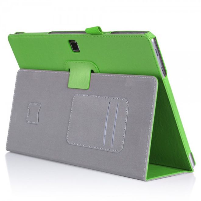 Samsung Galaxy TabPro S Modische Leder Smart Case Hülle mit Standfunktion - grün