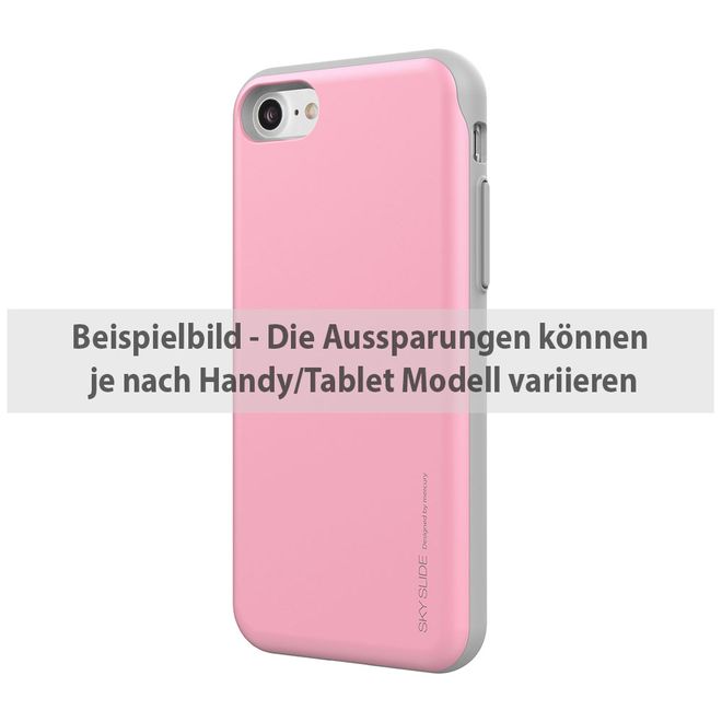 Goospery - Samsung Galaxy A7 (2016) Handyhülle - Case aus Plastik - Sky Slide Bumper - pink/grau