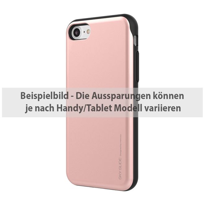 Goospery - iPhone 6 Plus/6S Plus Handyhülle - Case aus Plastik - Sky Slide Bumper - rosegold/schwarz