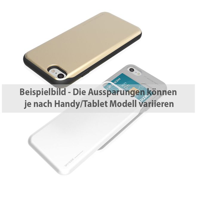 Goospery - iPhone 6 Plus/6S Plus Handyhülle - Case aus Plastik - Sky Slide Bumper - rot/schwarz
