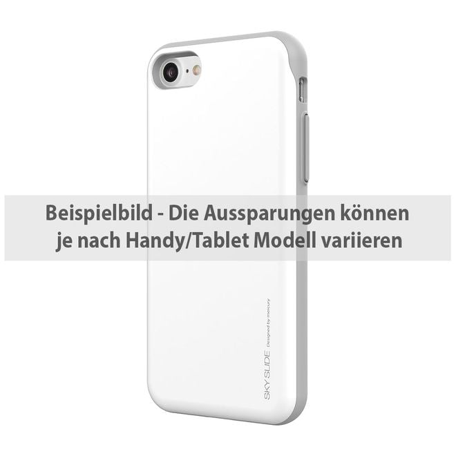 Goospery - Samsung Galaxy S7 Handyhülle - Case aus Plastik - Sky Slide Bumper - weiss/grau