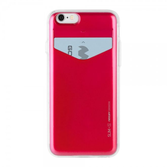 Goospery - Case für iPhone 5/5S/SE - Handyhülle aus Plastik - Slim Plus S Series - rot