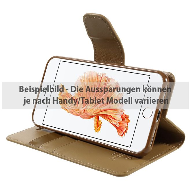 Goospery - LG G5 Handyhülle - Case aus Leder - Sonata Diary Series - camel